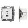 Механизм USB розетки SCT-MUAC-PL-WH-V (5V, 3A, QC4) (Arlight, -)