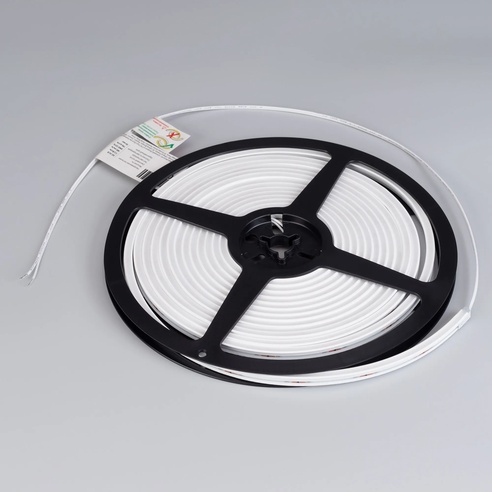 Лента светодиодная герметичная MOONLIGHT-SIDE-T-M196-03x06mm 24V Warm2700 (7.2 W/m, IP54, 2216, 5m, wire x2) (Arlight, Вывод прямой, 3 года)