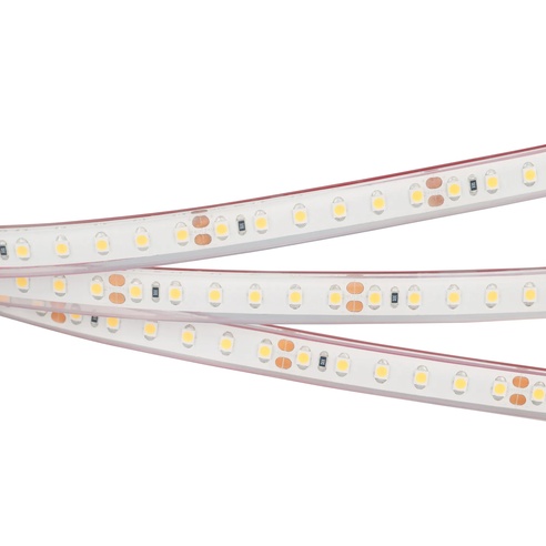 Лента светодиодная RTW 2-5000PGS 24V White 2x (3528, 600 LED, LUX) (Arlight, 9.6 Вт/м, IP67)