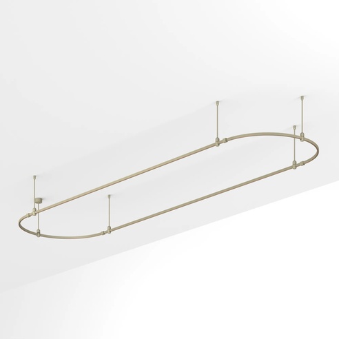 Трек ART-APRIORI-OVAL-ROD-400-4000x1000 (OG) (Arlight, IP20 Металл, 3 года)