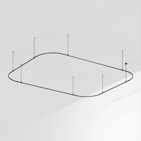 Трек ART-APRIORI-RECTANGLE-SOFT-ROD-800-4500x3500 (BK) (Arlight, IP20 Металл, 3 года)