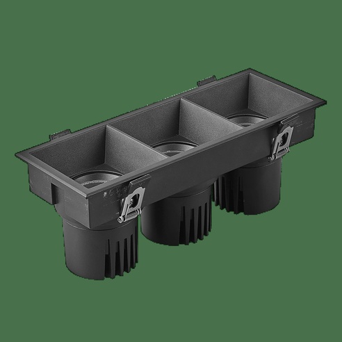 Светильник MS-FLOW-BUILT-S230x85-3x12W Day4000 (BK, 55 deg, 230V) (Arlight, IP20 Металл, 5 лет)