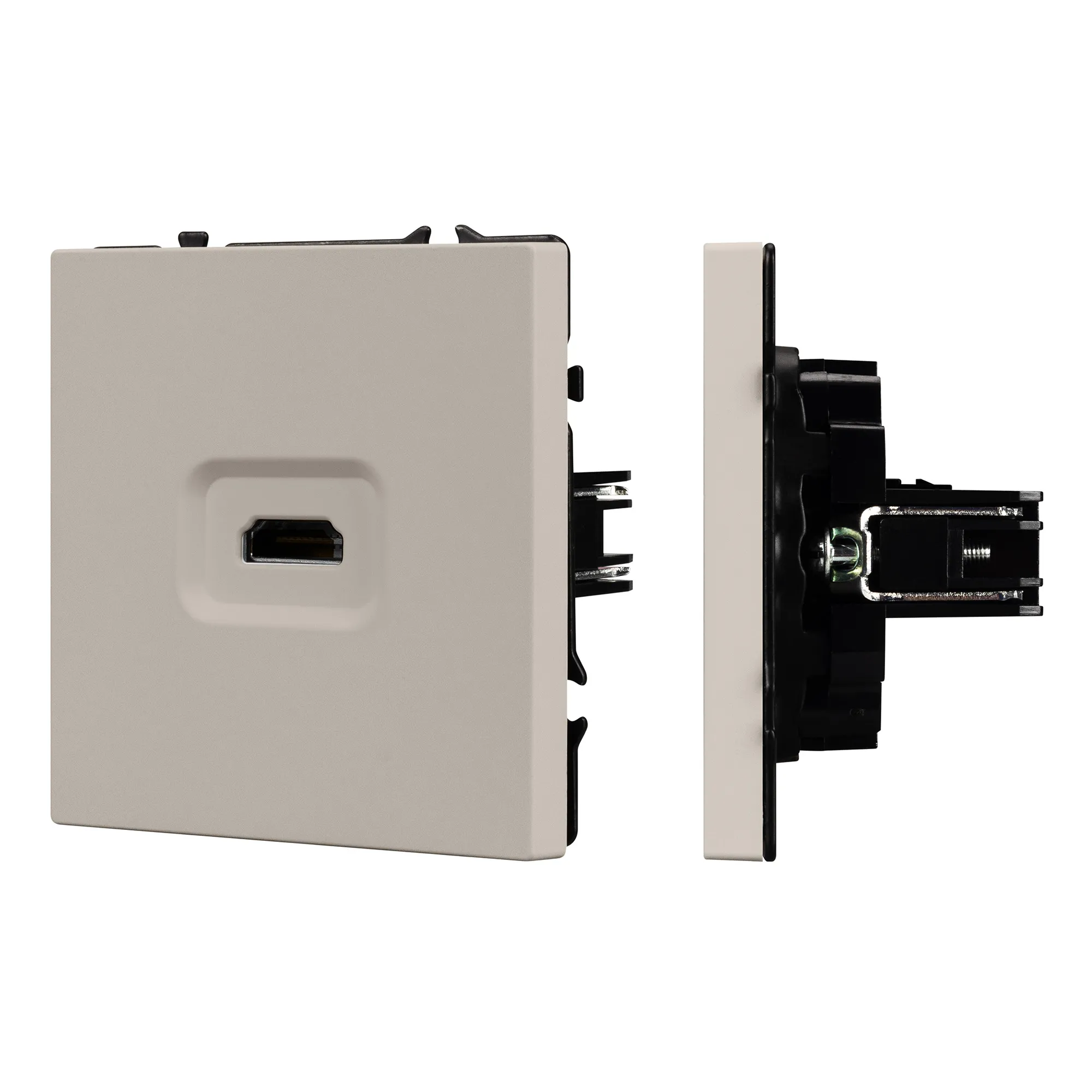Механизм HDMI розетки SCT-NOBE-MHD1-SFPL-CA (Arlight, Кашемир) - изображение товара