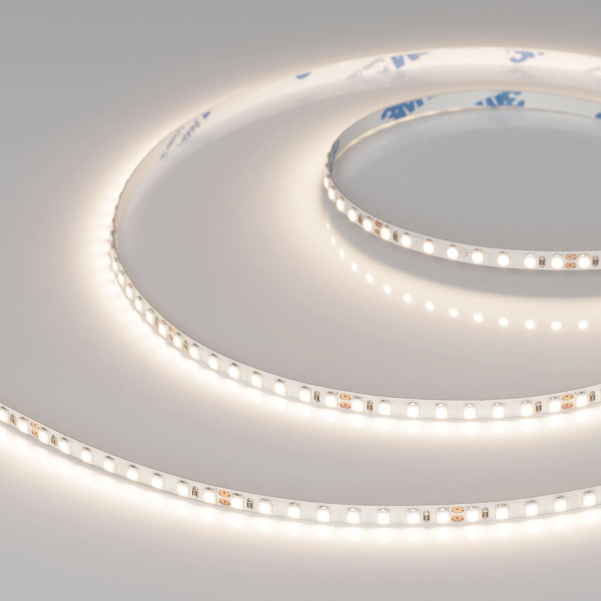 Лента светодиодная RT-A160-5mm 24V Warm3500 (9.6 W/m, IP20, 2835, 5m) (Arlight, Открытый)