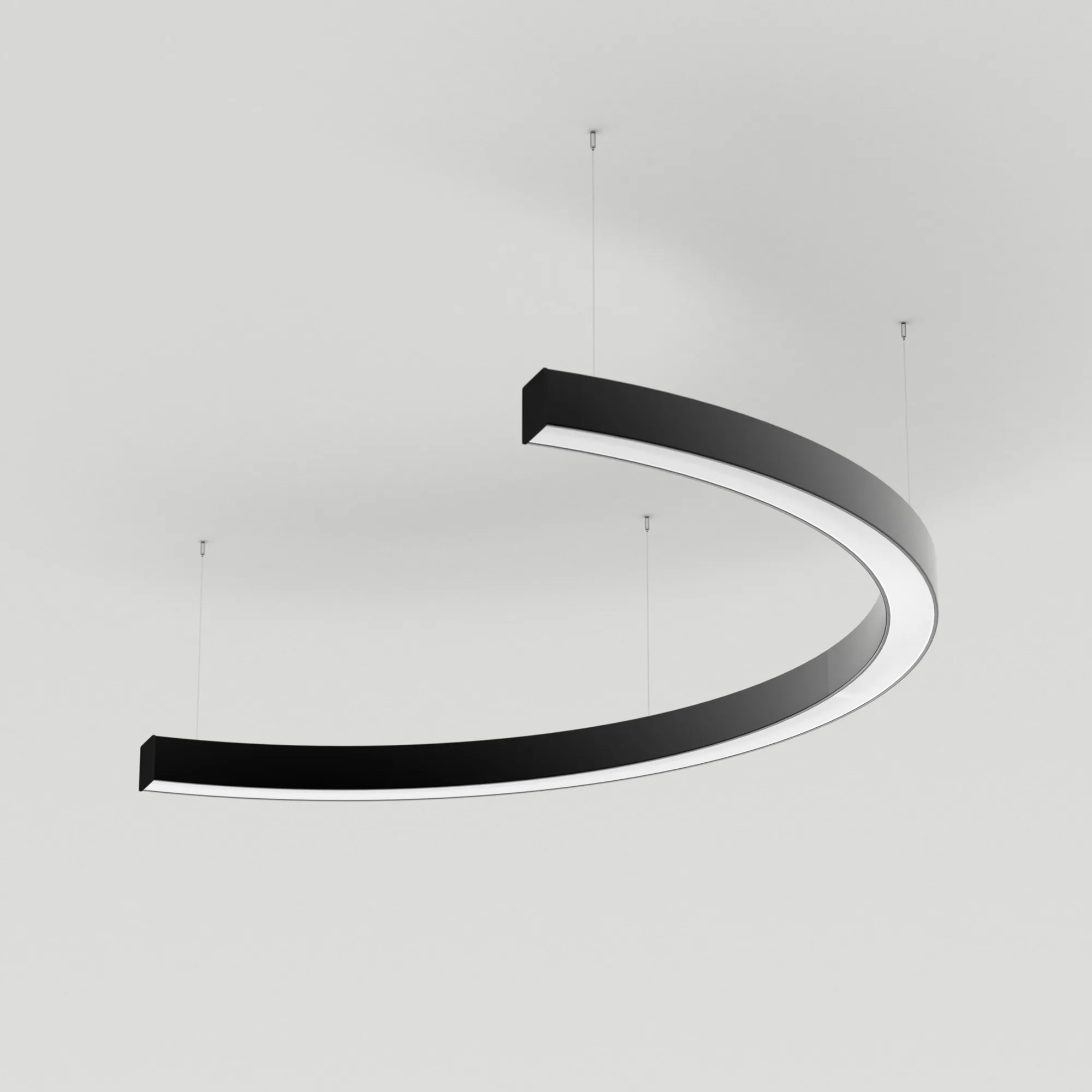 Светильник SP-LINE-HANG-ARC-C3535-D800-28W Day4000 (BLACK, 230V) (Arlight, Металл) - изображение товара