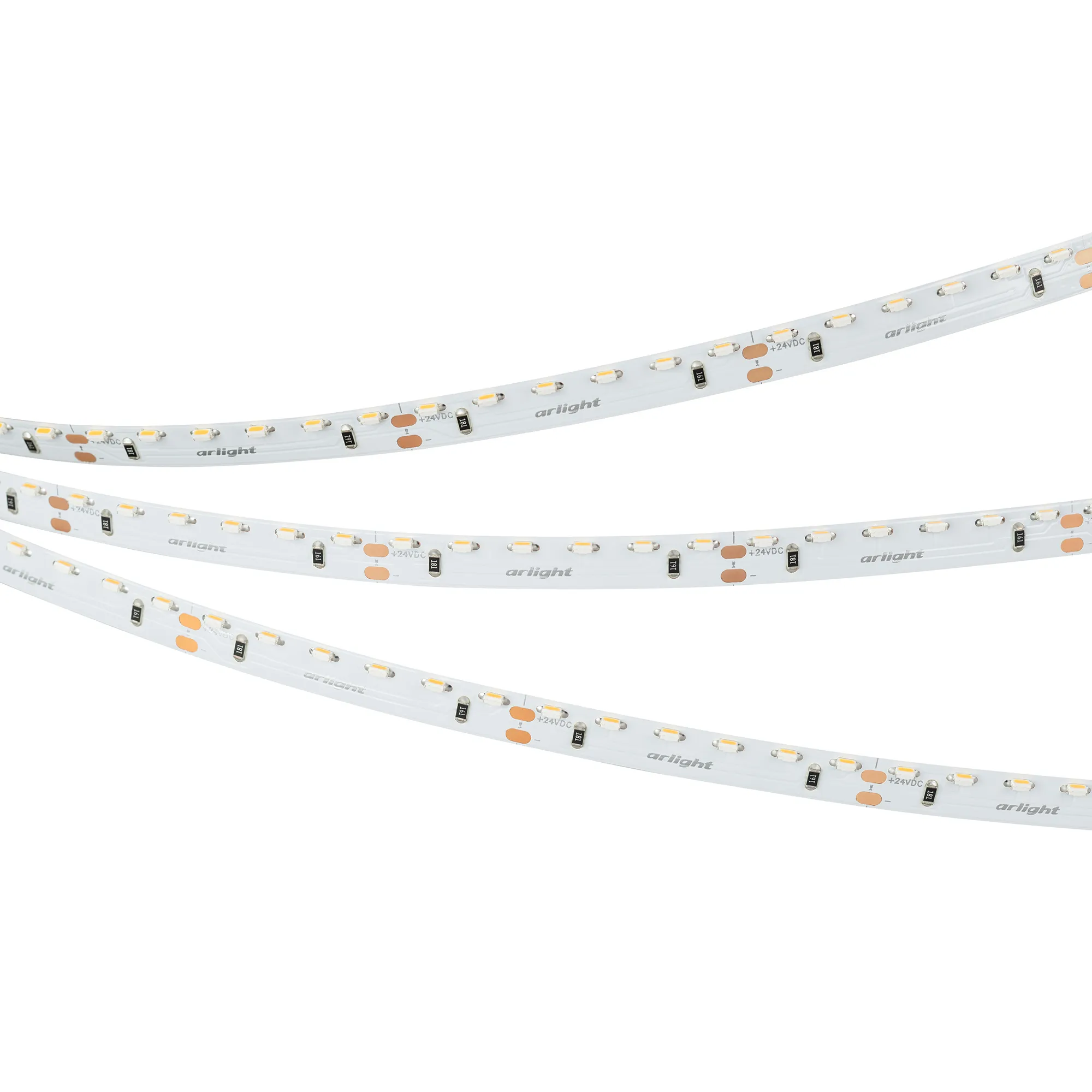 Лента светодиодная RS-S120-8mm 24V Warm3000 (9.6 W/m, IP20, 3014, 5m) (Arlight, боковое свечение)