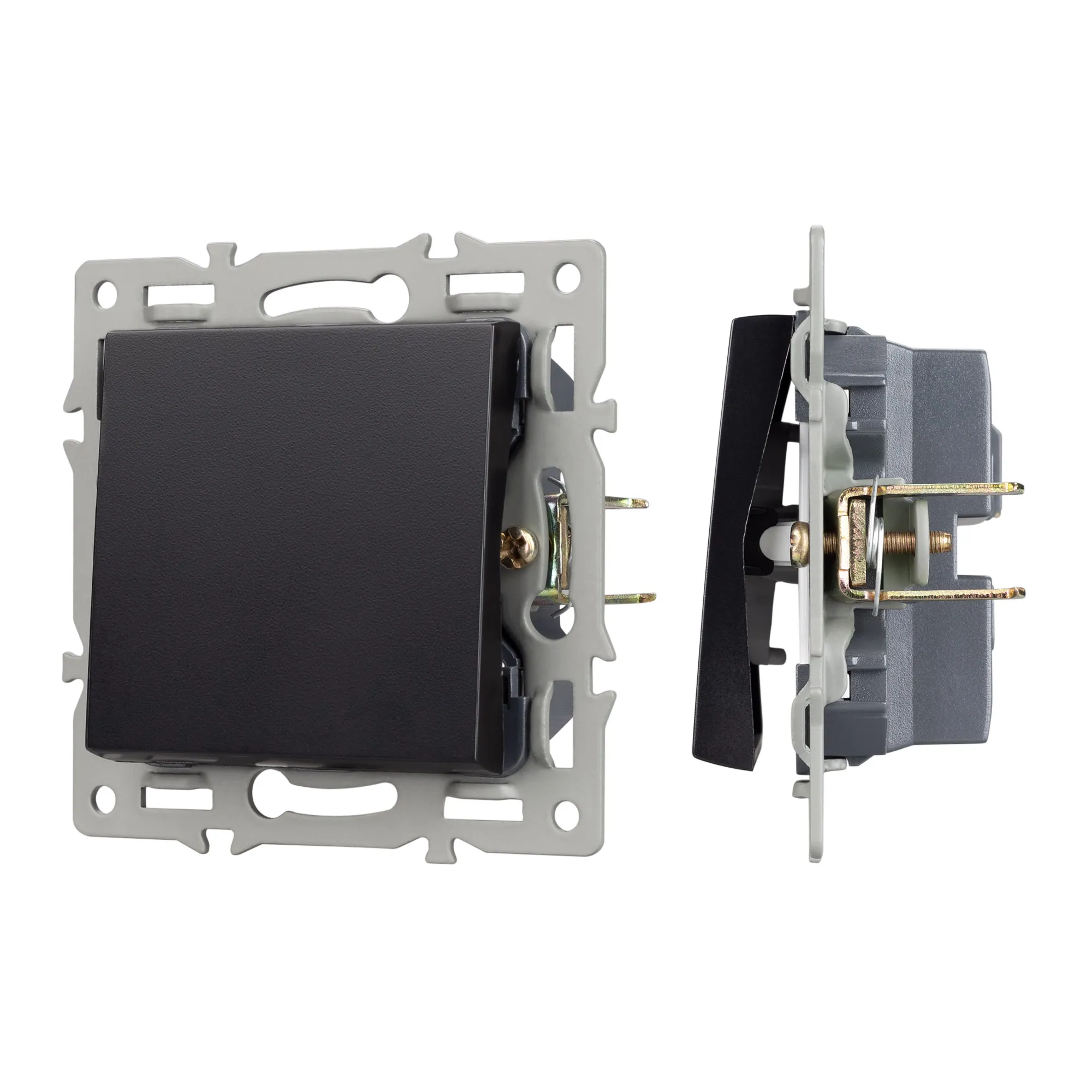 Механизм выключателя одноклавишный непроходной SWT-MK01-PL-BK (250V, 16A) (Arlight, -) - изображение товара