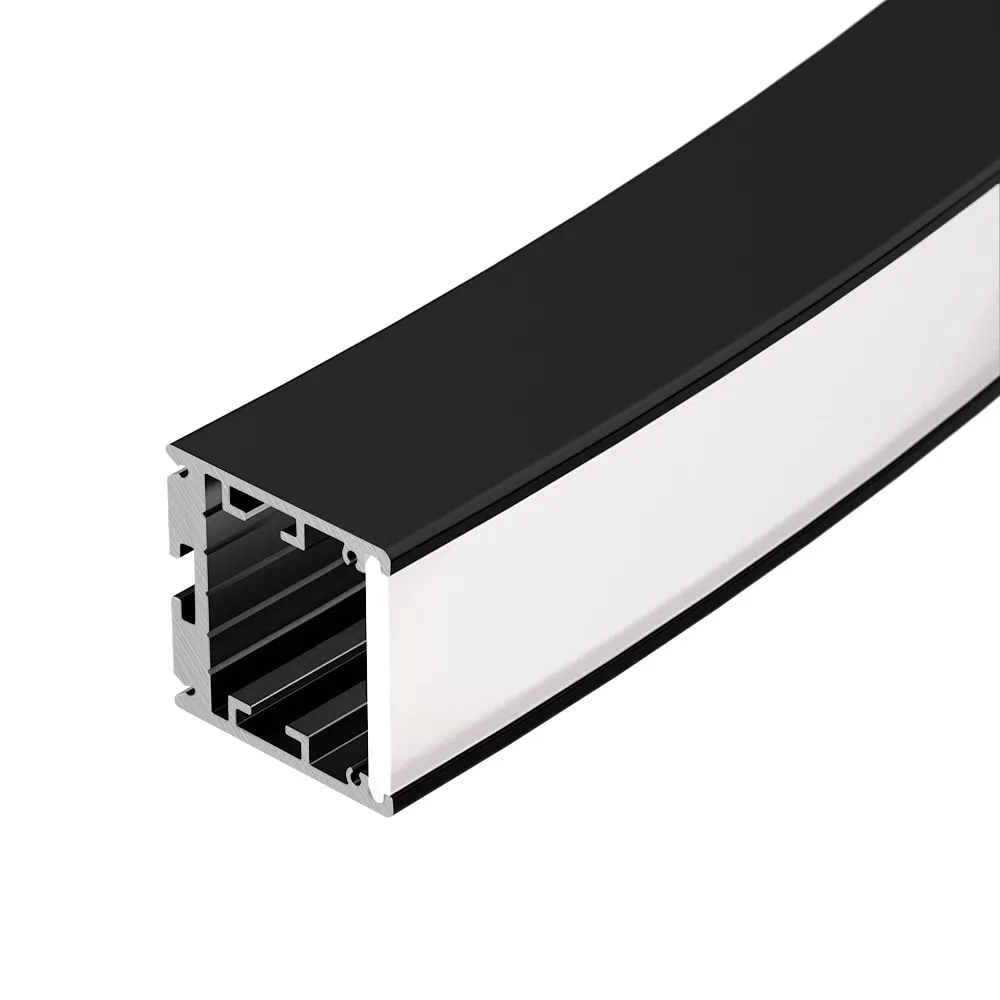 Профиль SL-ARC-3535-D1500-W90 BLACK (1180мм, дуга 1 из 4) (Arlight, Алюминий) - изображение товара