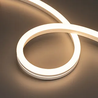 Лента герметичная MOONLIGHT-SIDE-A140-12x24mm 24V Warm3000 (9.6 W/m, IP68, 0,5m, wire x1) (Arlight, Образец) - изображение товара