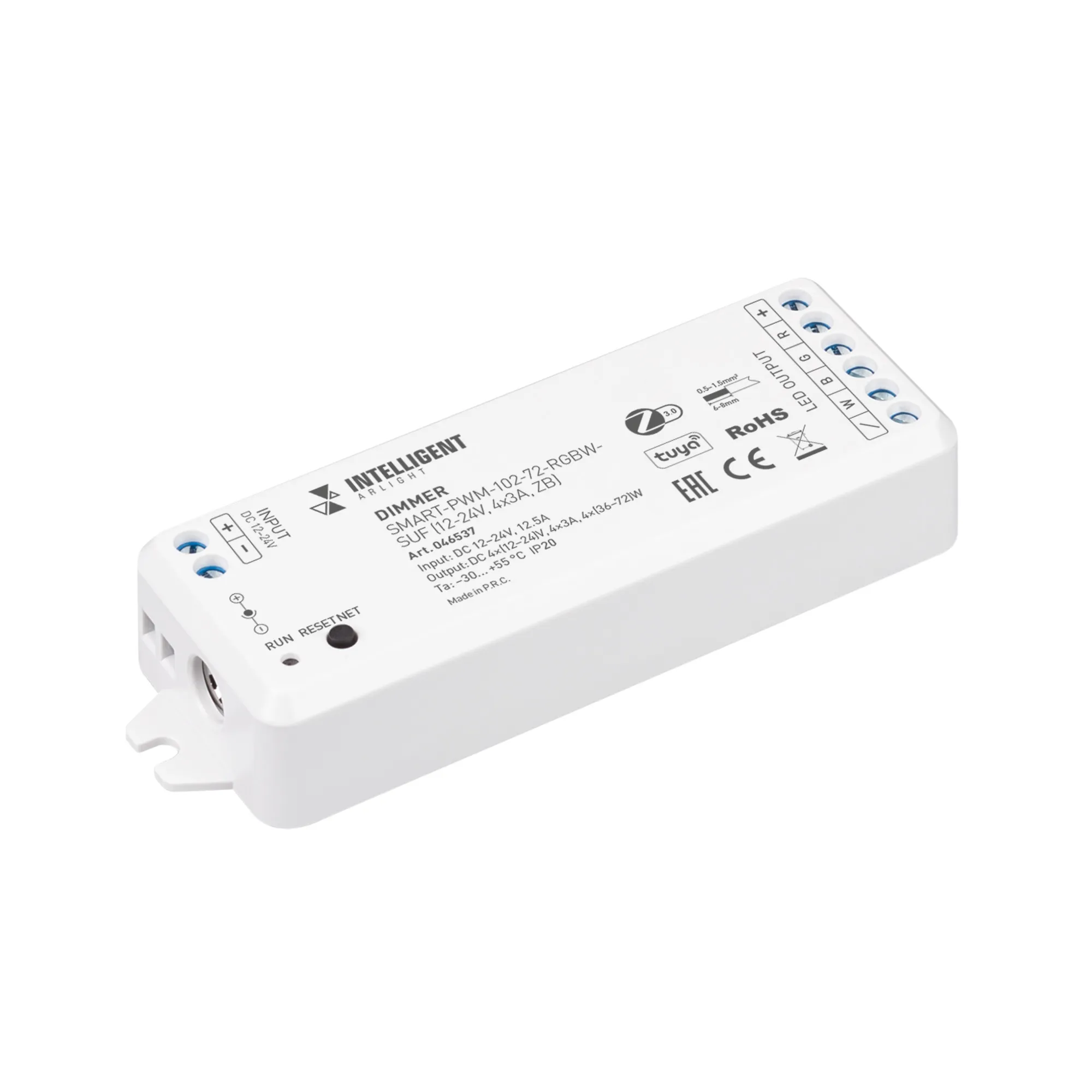 INTELLIGENT ARLIGHT Диммер SMART-PWM-102-72-RGBW-SUF (12-24V, 4x3A, ZB) (IARL, Пластик) - изображение товара